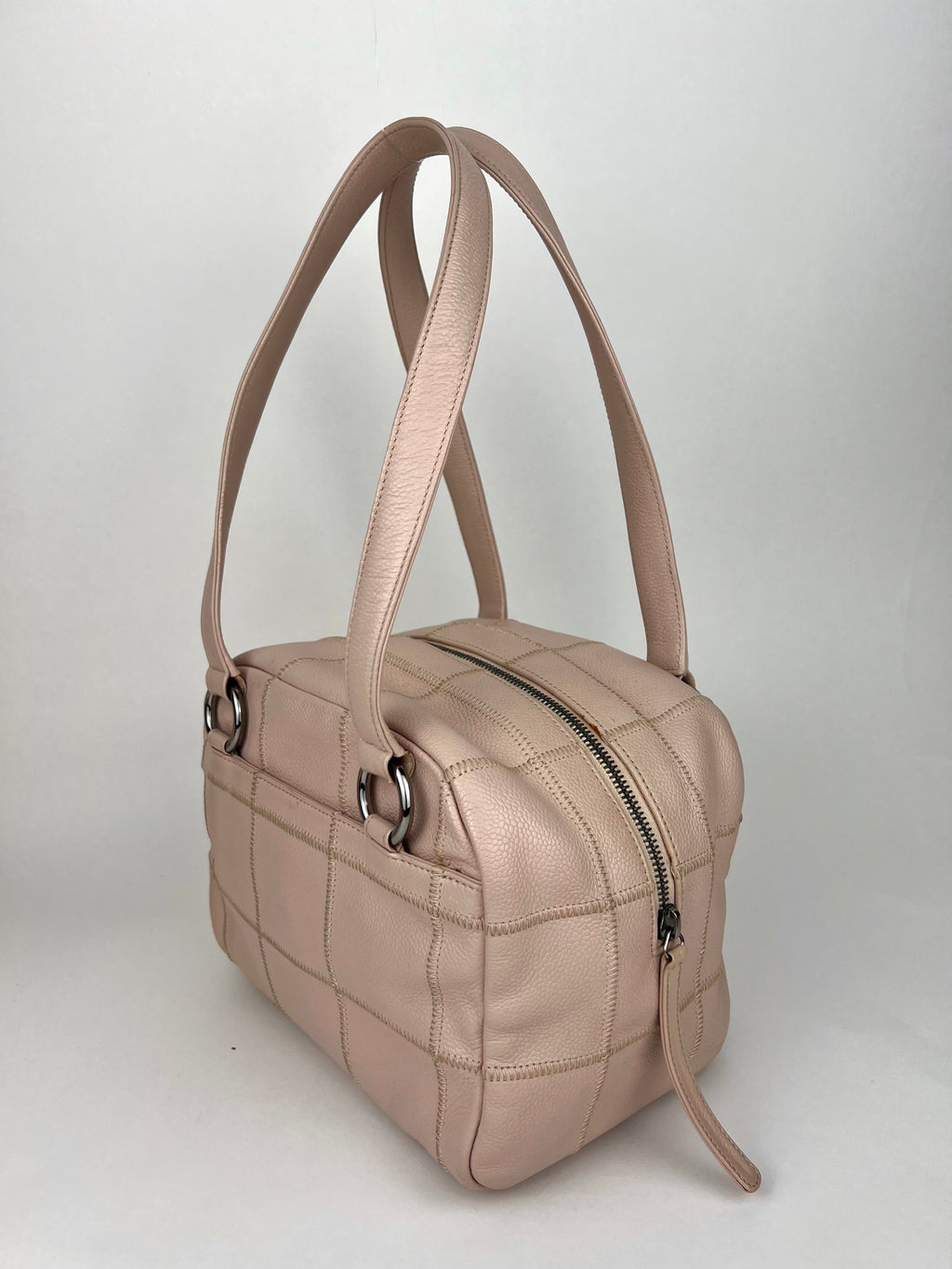 Chanel Caviar Dusty Pink Leather Shoulder Bag