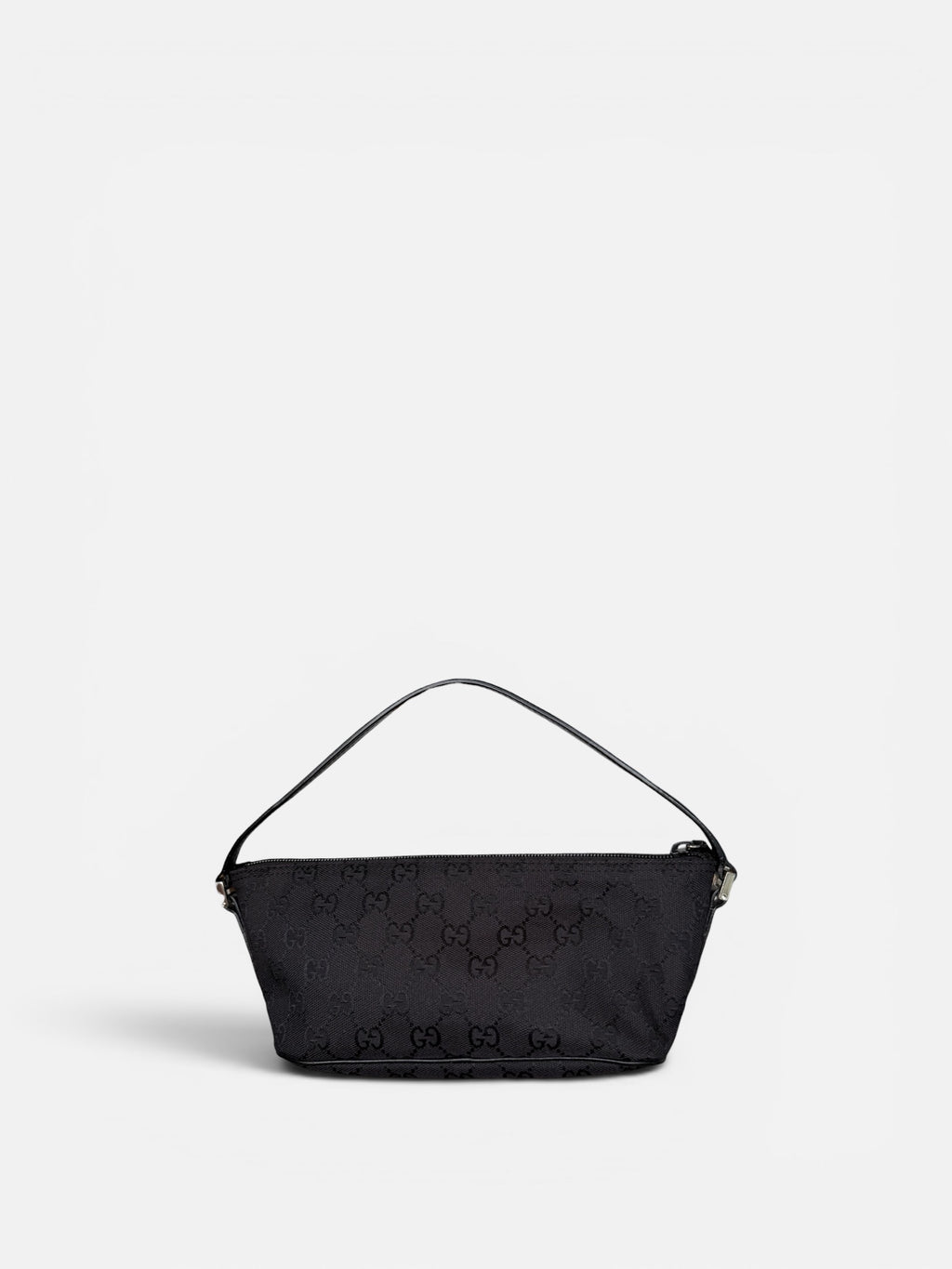 Gucci Black GG Boat Pochette Bag