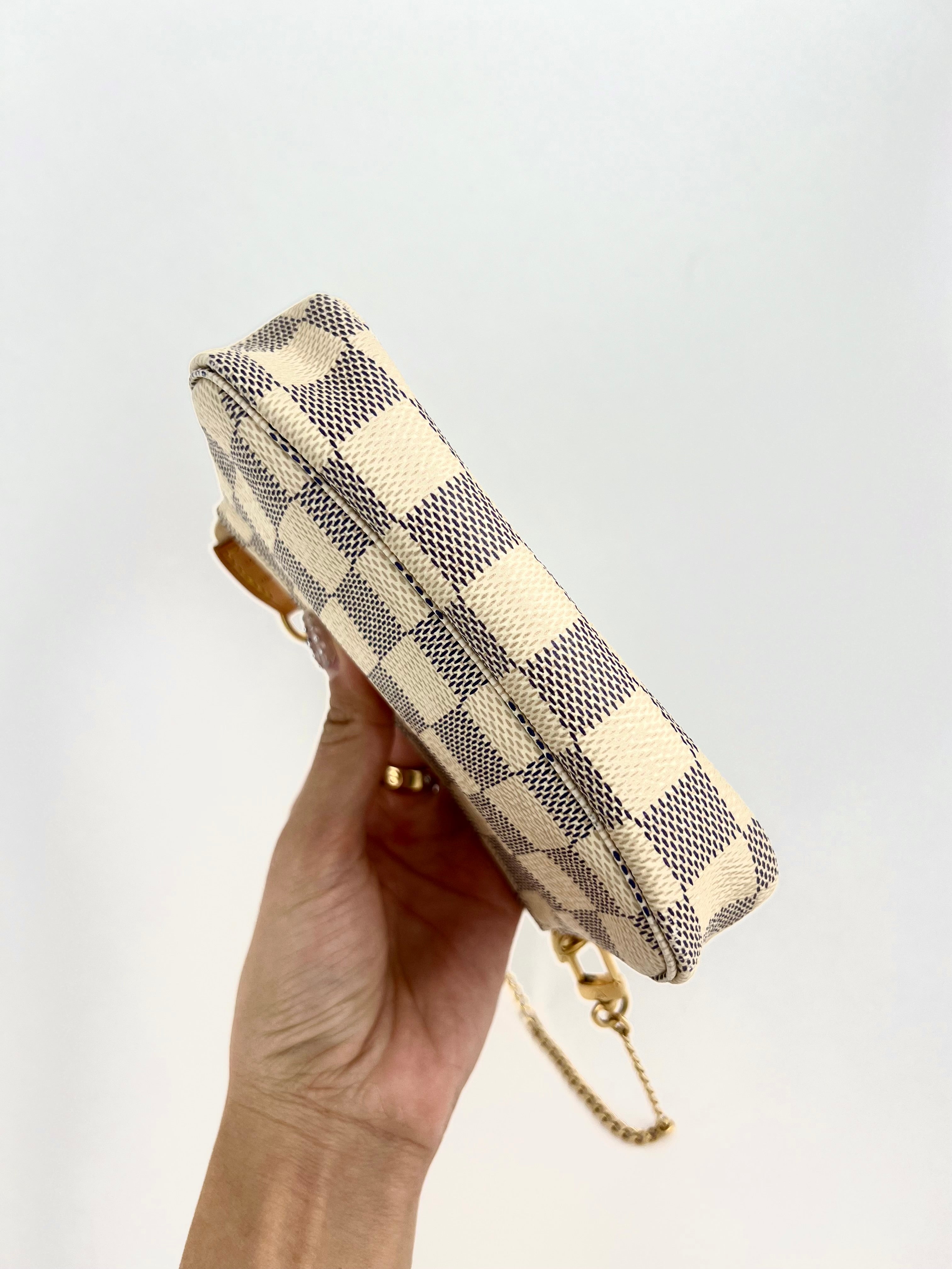 Louis Vuitton Pochette Accessoires Mini in Damier Ebene