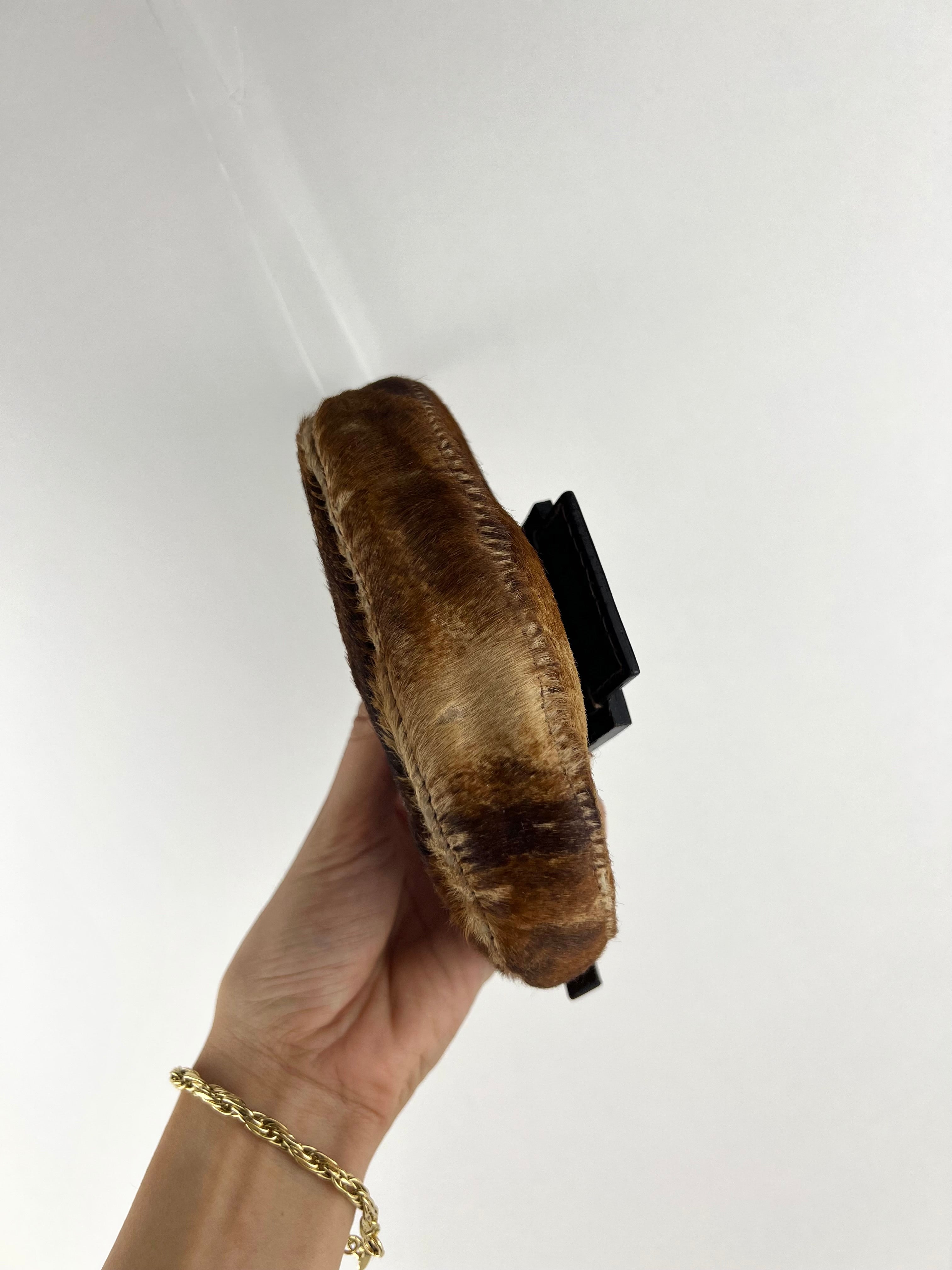 Fendi Ponyhair Mini Croissant Bag