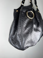 Gucci Sukey Monogram Black Hobo Bag