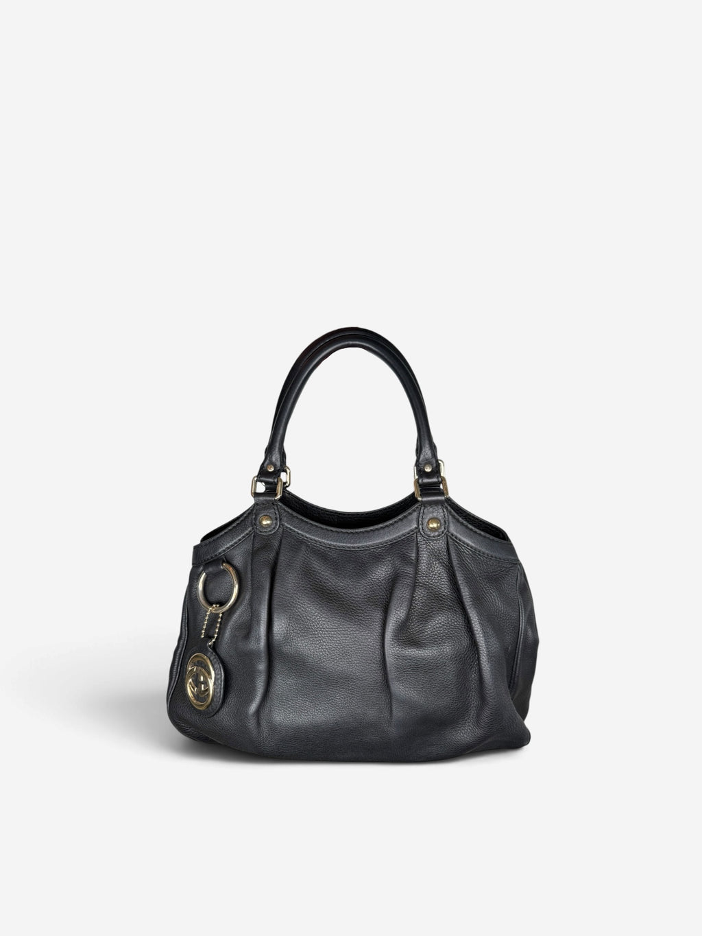 Gucci Sukey Black Charm Hobo Bag
