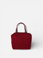 Fendi Red Zucco Print Pouch