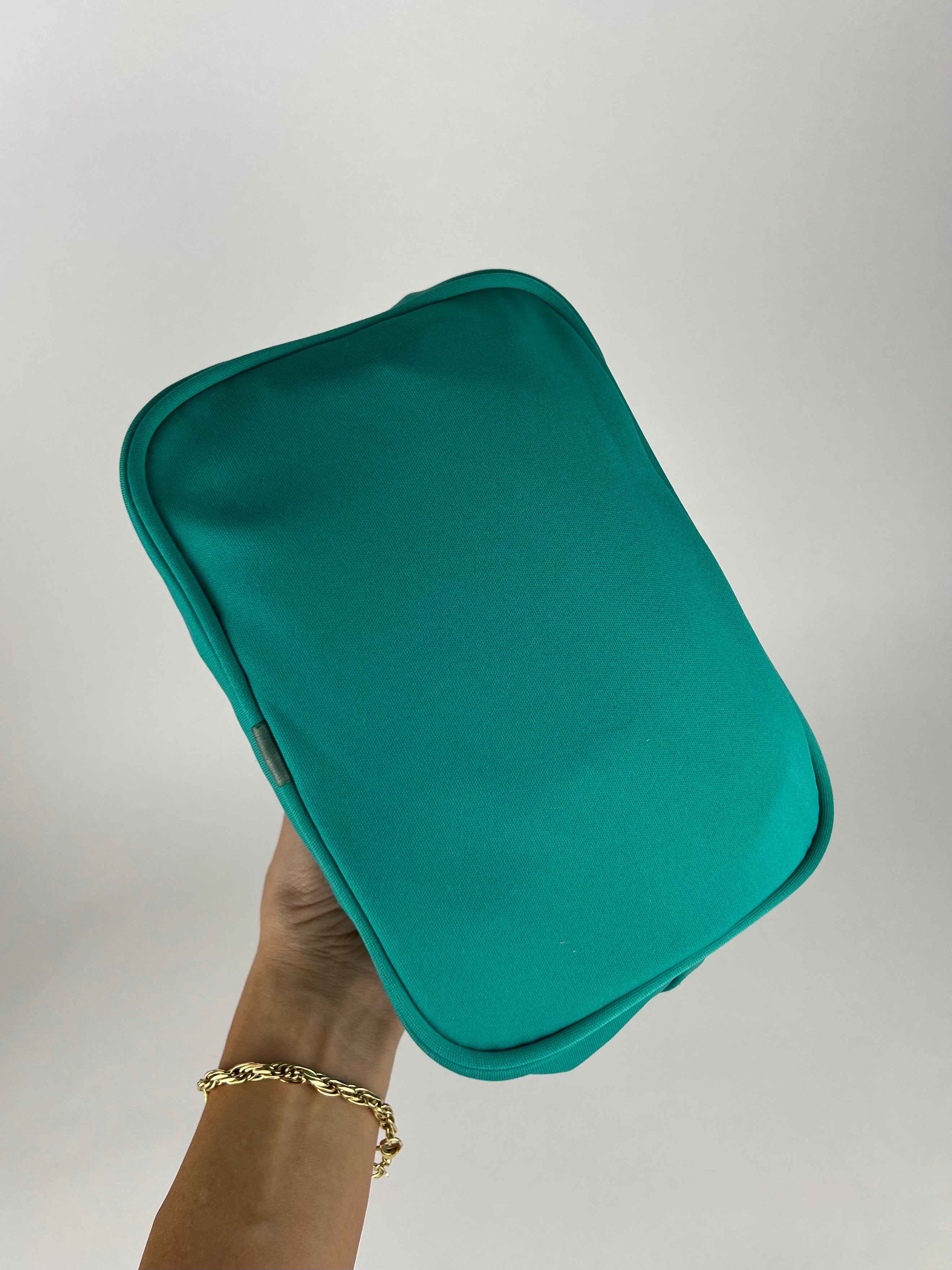 Fendi Mamma Teal Nylon Bucket Bag