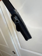 Bottega Veneta Intrecciato Round Long Wallet in Black