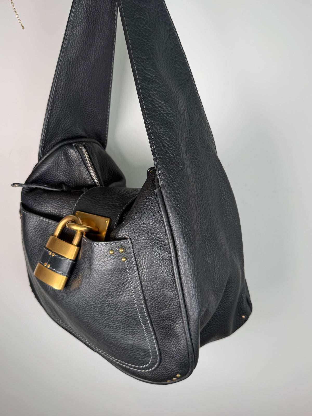 Chloe Paddington Leather Messenger Crossbody Bag