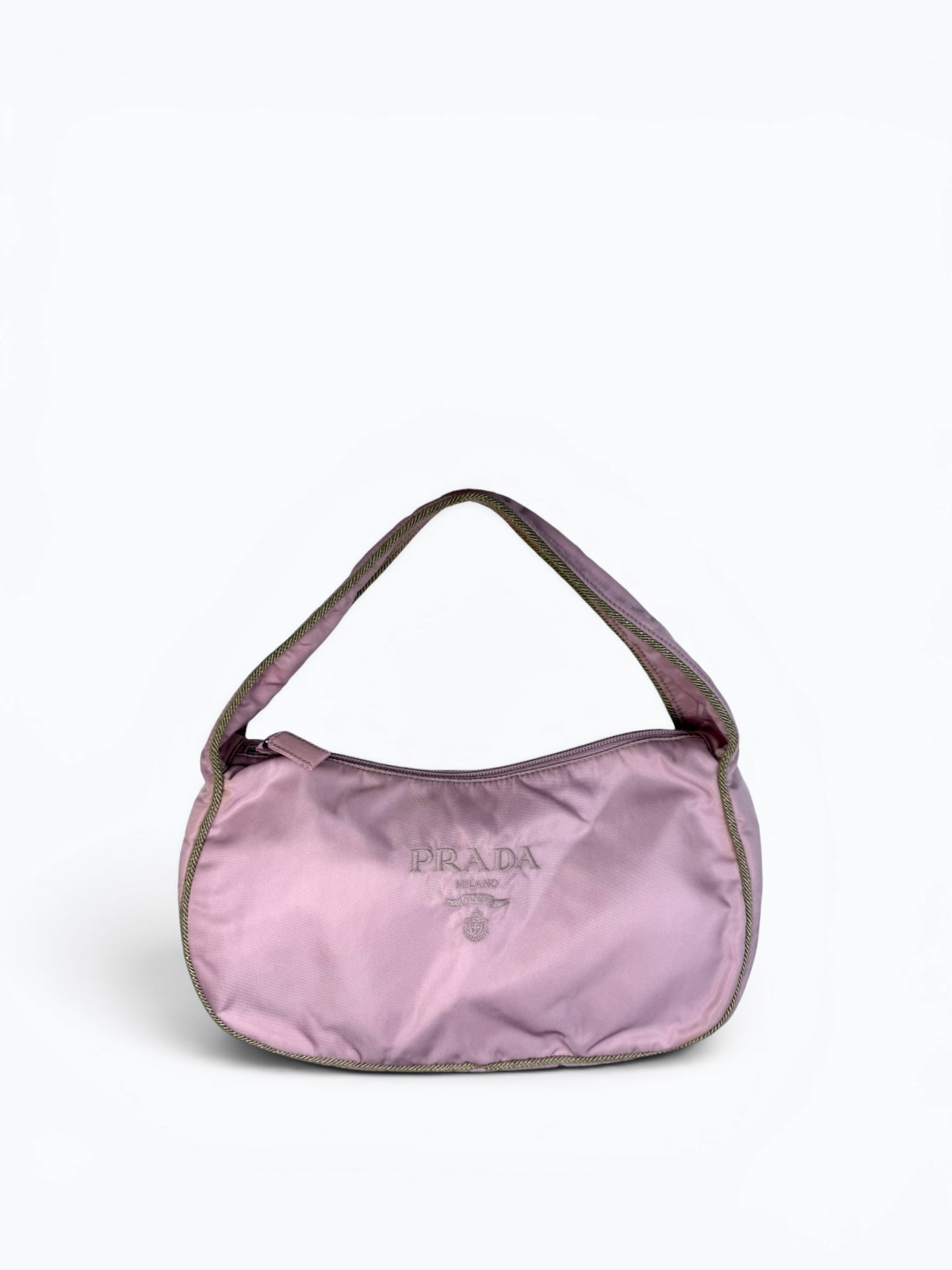 Prada Lavender Tessuto Nylon Shoulder Bag