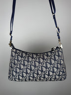 Christian Dior Navy Trotter Shoulder Bag