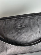 Gucci Denim Boat Lizard Pochette Bag