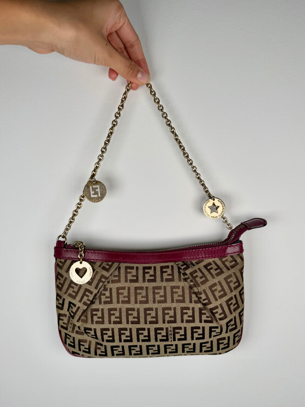Fendi Zucchino Chain Forever Pochette