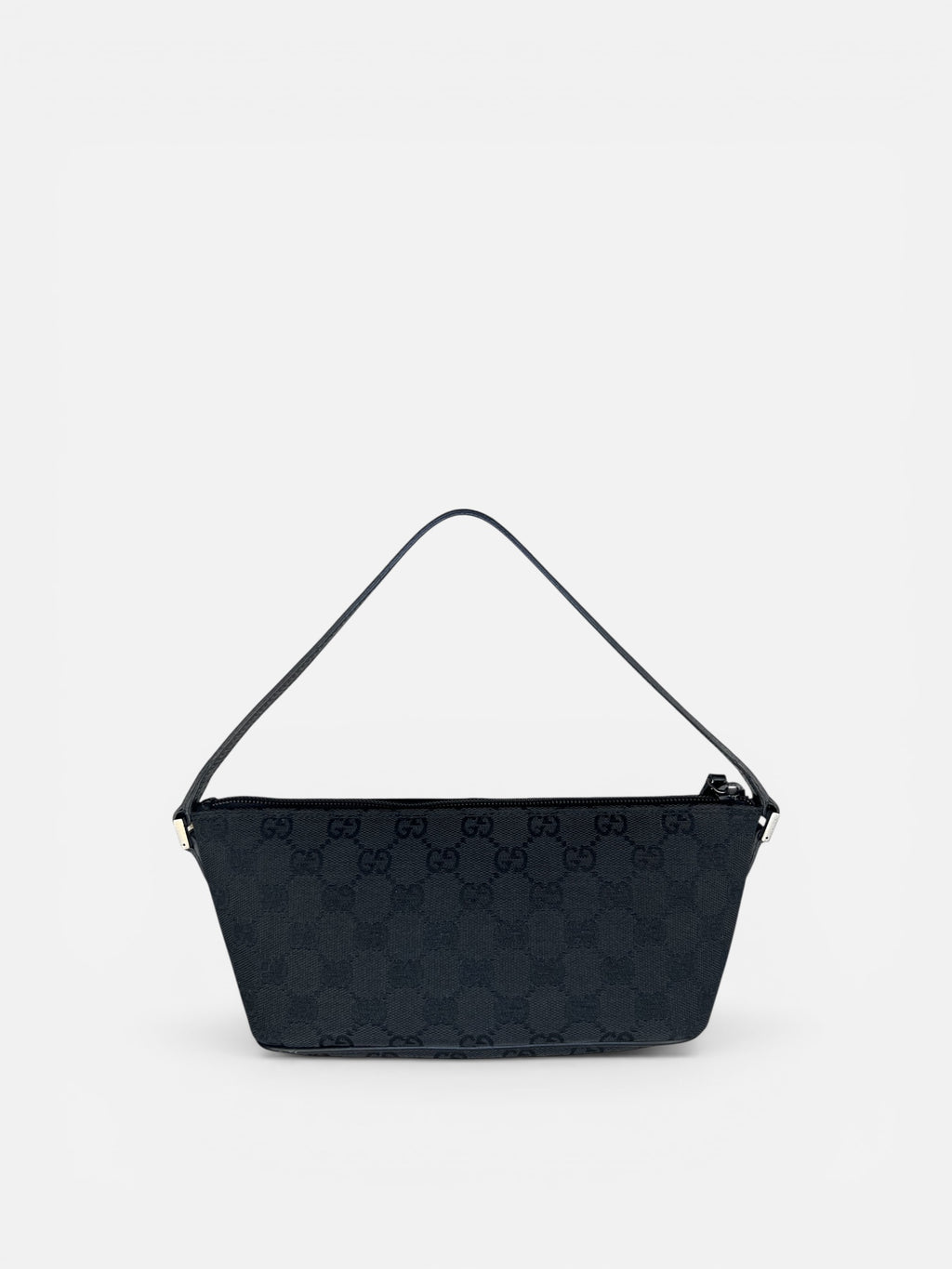Gucci Black GG Boat Pochette Bag
