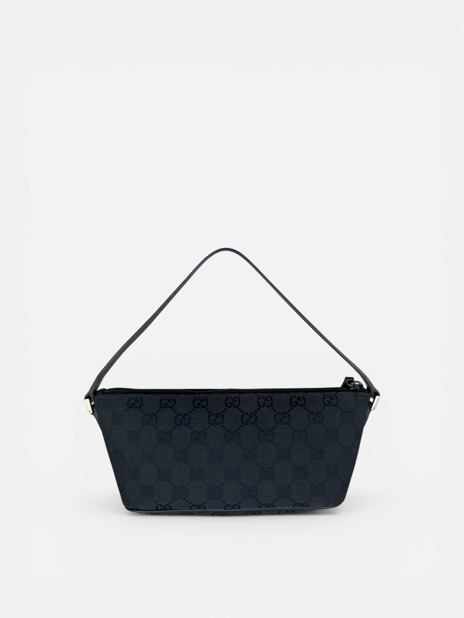 Gucci Black GG Boat Pochette Bag