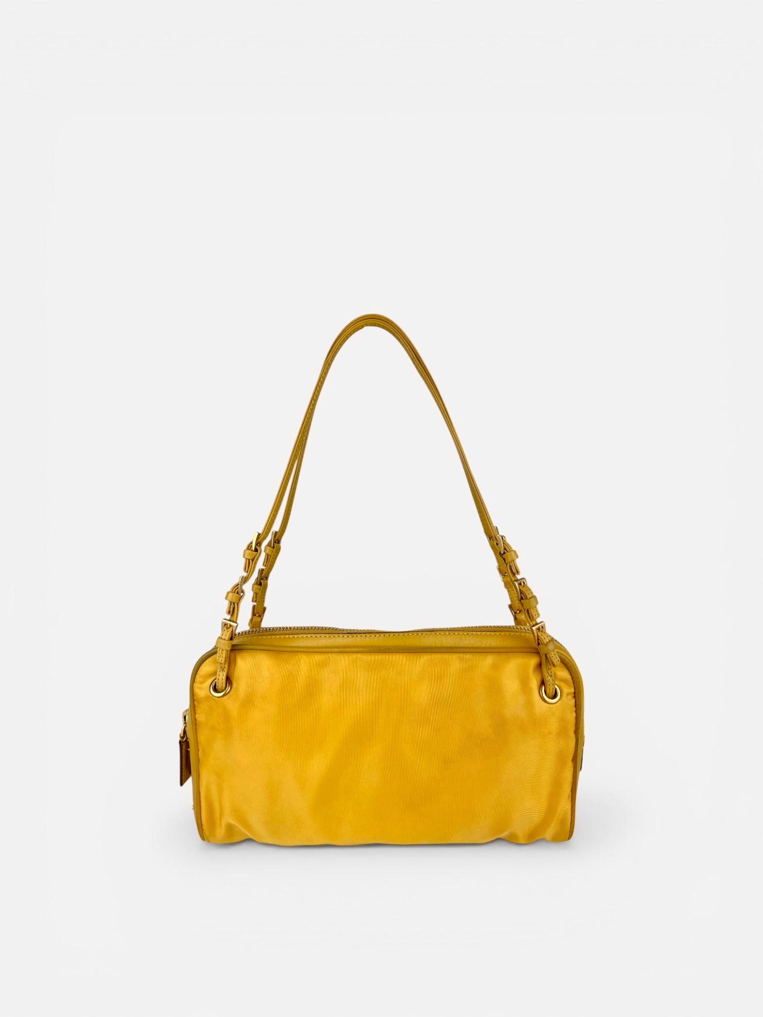 Prada Nylon Yellow Shoulder Bag
