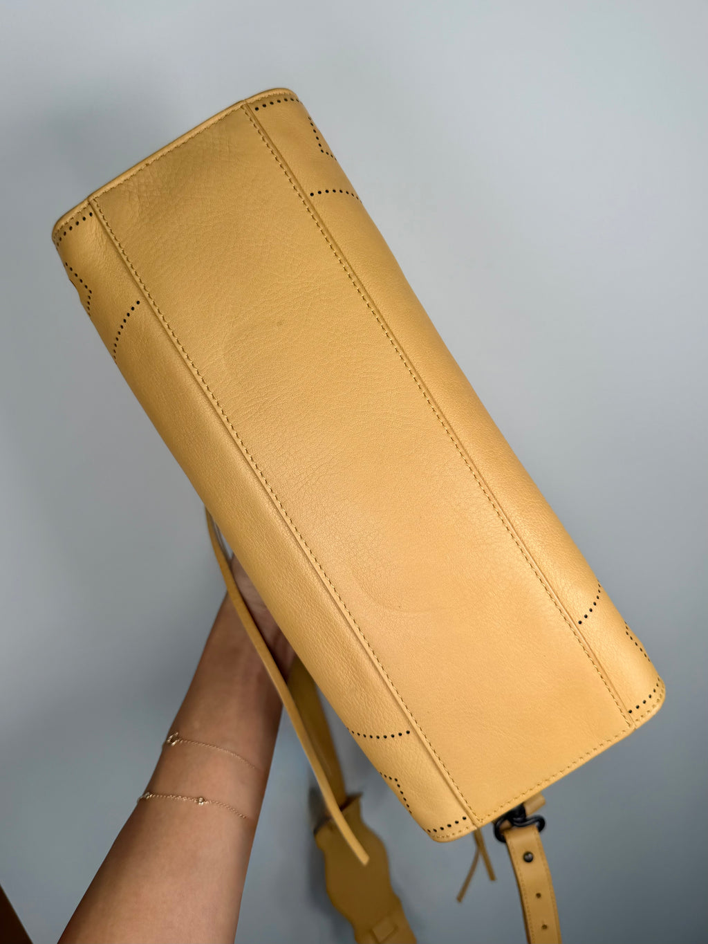 Balenciaga Blackout City Bag in Beige Ocre