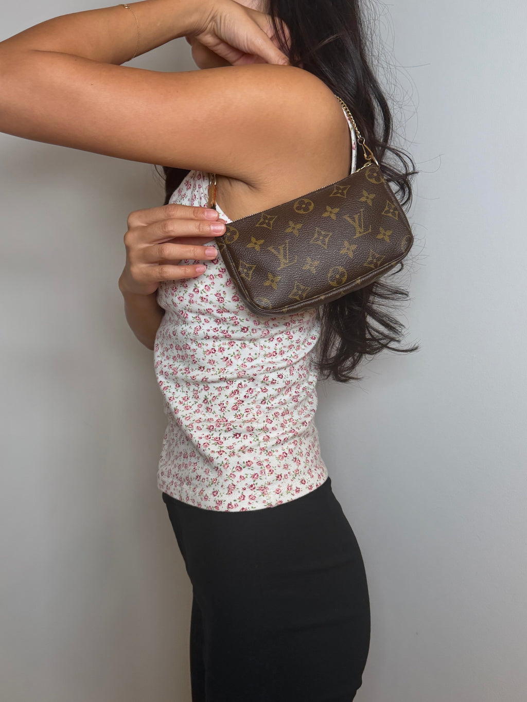 Louis Vuitton Pochette Accessoires Mini in Classic Monogram