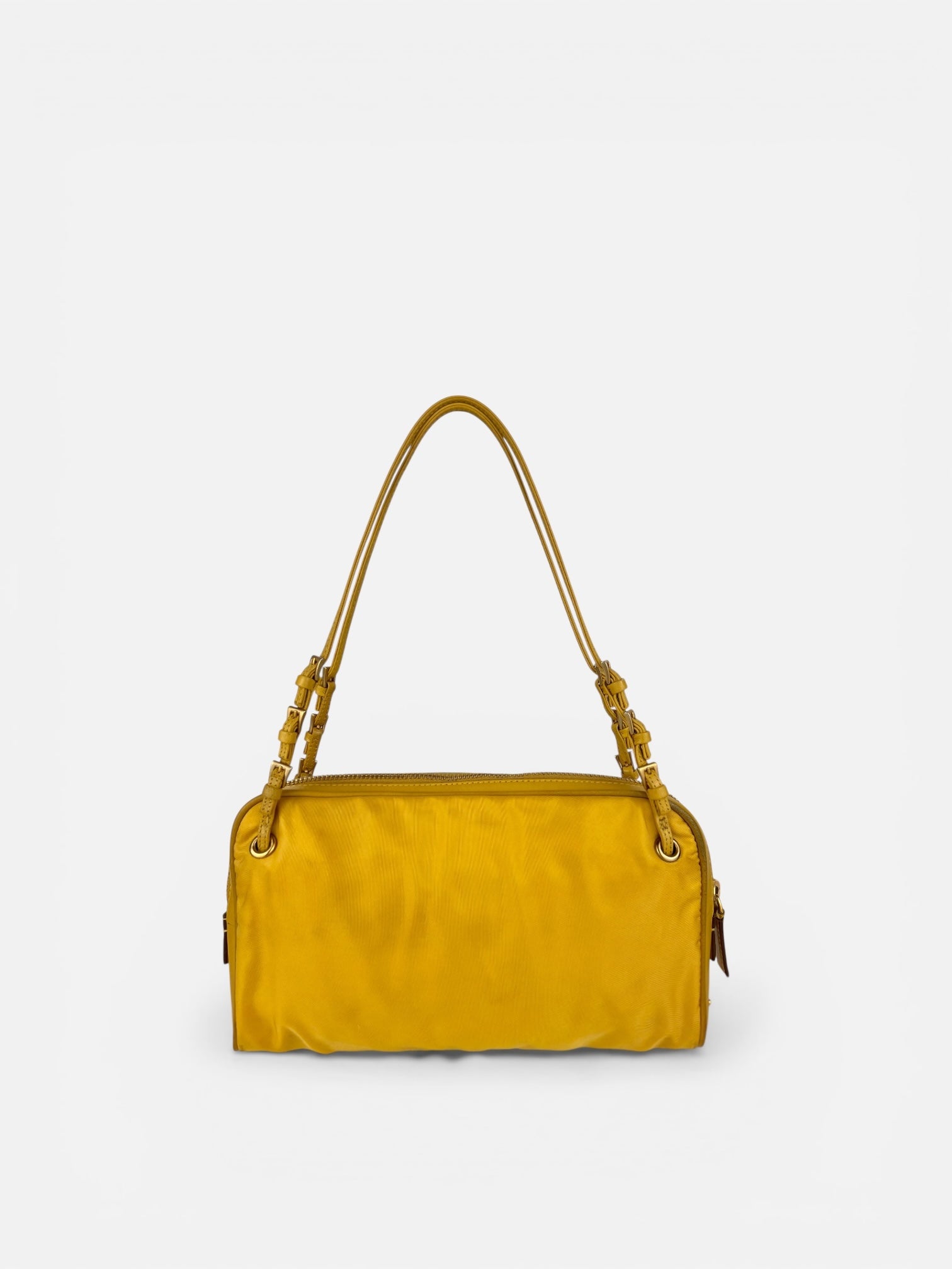 Prada Nylon Yellow Shoulder Bag