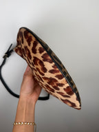 Fendi Pony Hair Leopard Zucca Oyster Bag