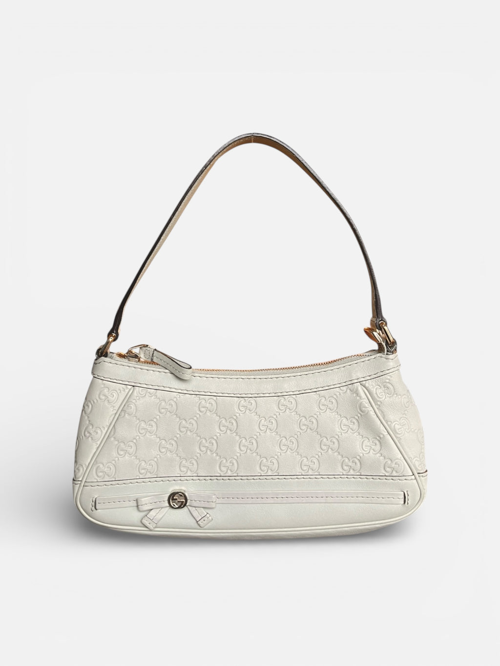 Gucci Mayfair Beige Monogram Shoulder Bag