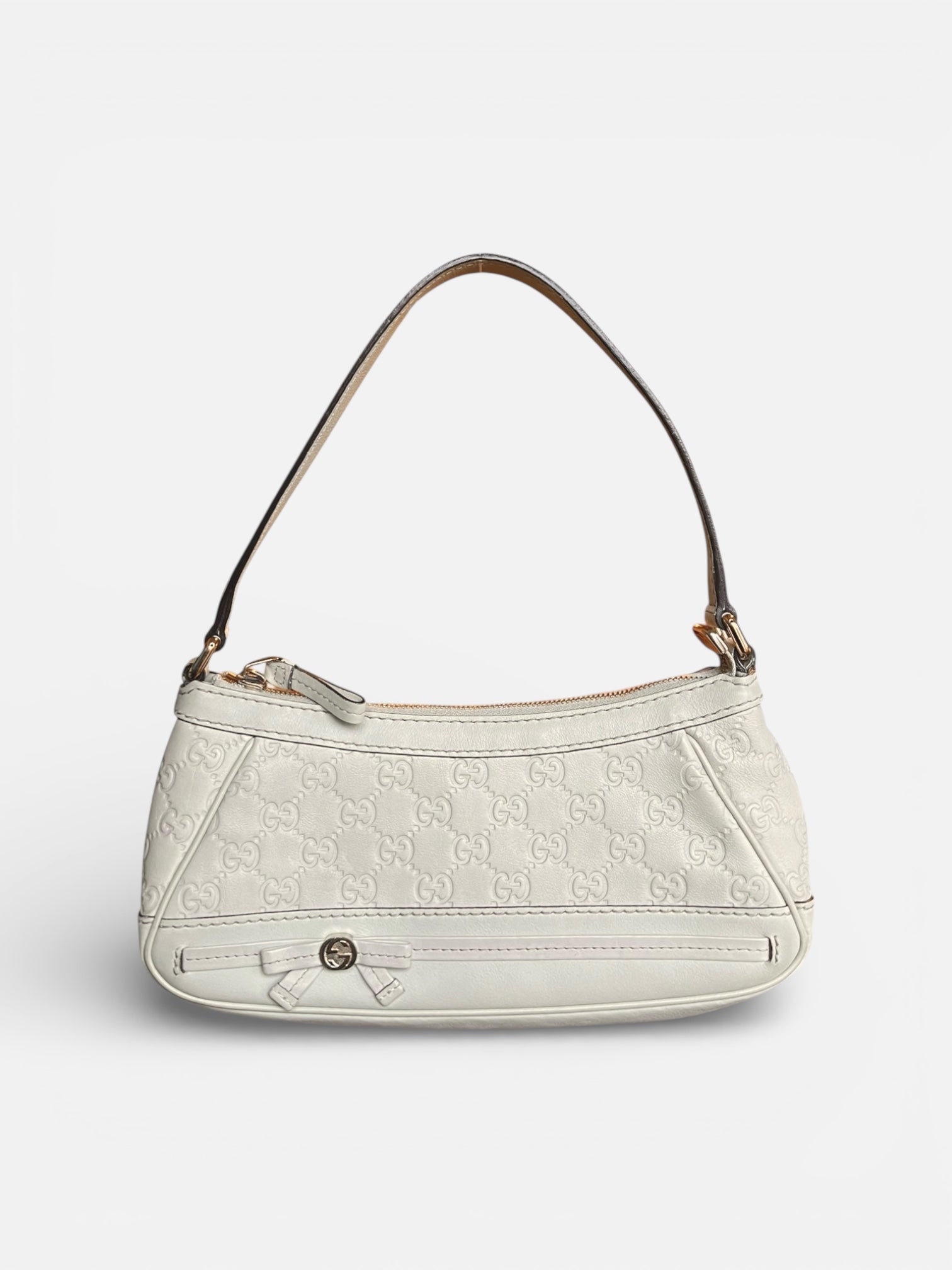 Gucci Mayfair Beige Monogram Shoulder Bag
