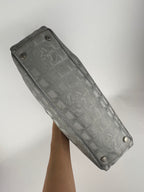 Chanel Silver Ligne Travel Shoulder Bag