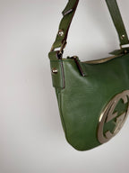 Gucci Blondie Logo Leather Shoulder Bag