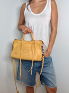 Balenciaga Blackout City Bag in Beige Ocre