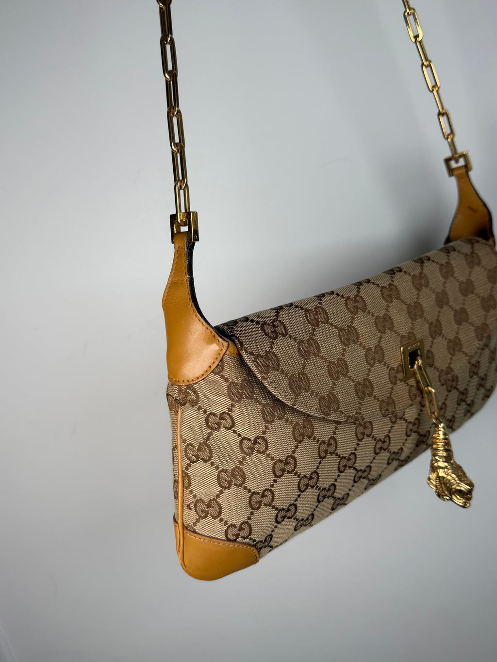 Gucci Tom Ford Monogram Tiger Charm Jackie Bag