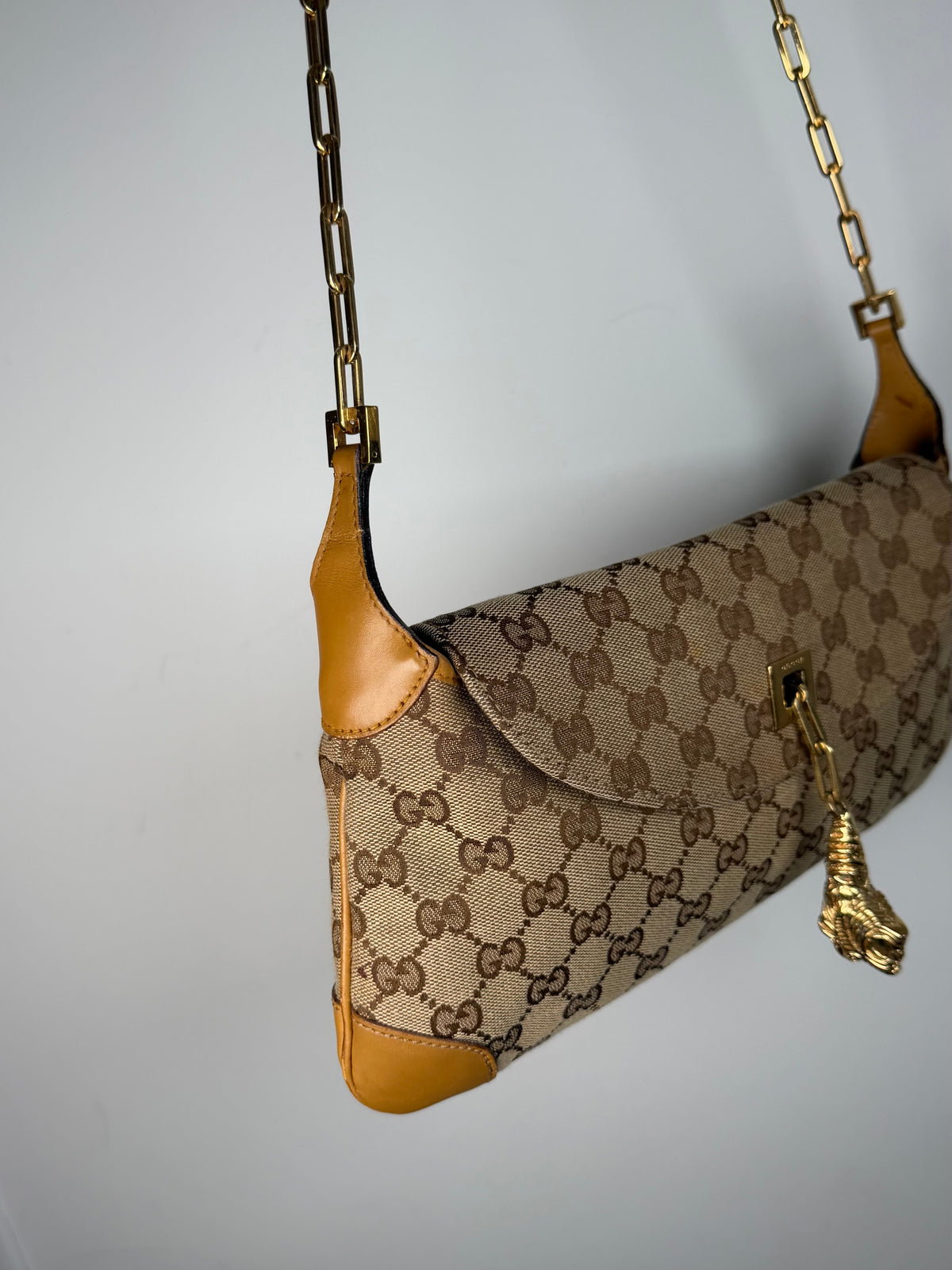 Gucci Tom Ford Monogram Tiger Charm Jackie Bag