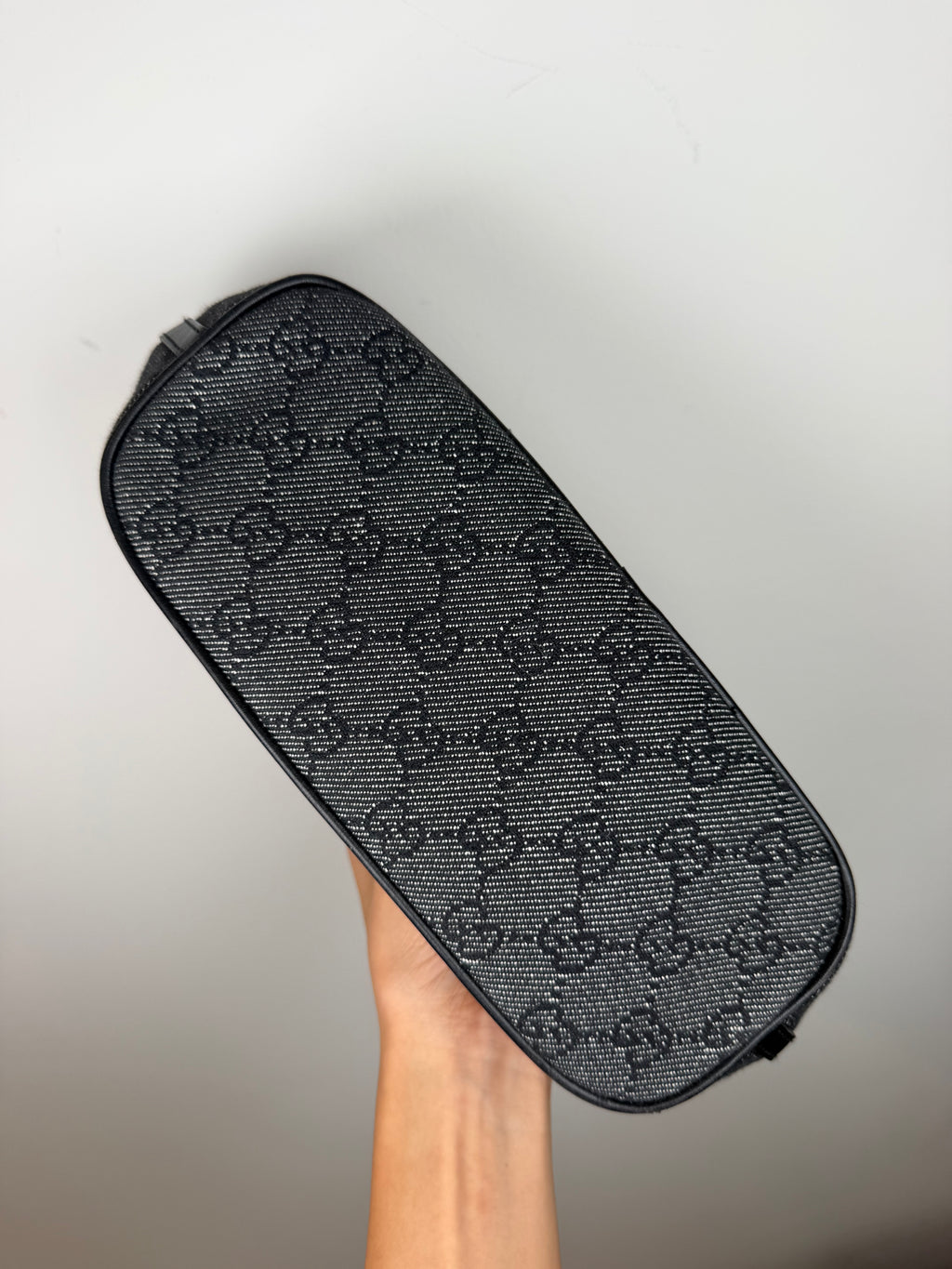 Gucci Denim GG Boat Pochette Bag