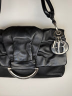 Christian Dior Demi Lune Lambskin Charm Shoulder Bag