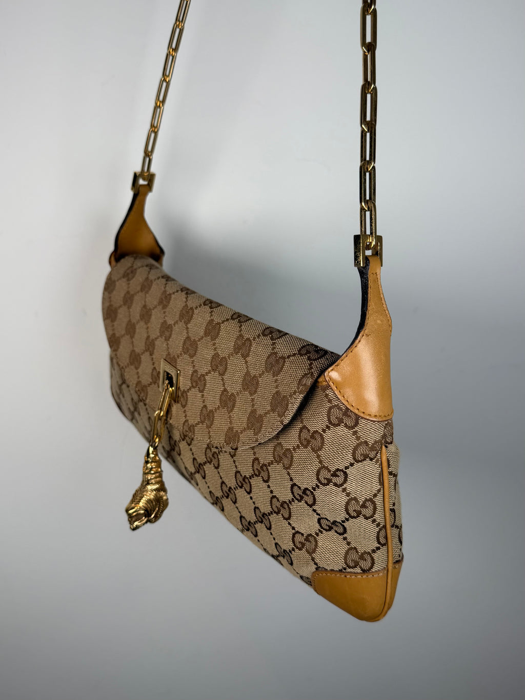Gucci Tom Ford Monogram Tiger Charm Jackie Bag