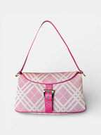 Burberry Pink Puffy Check Shoulder Bag