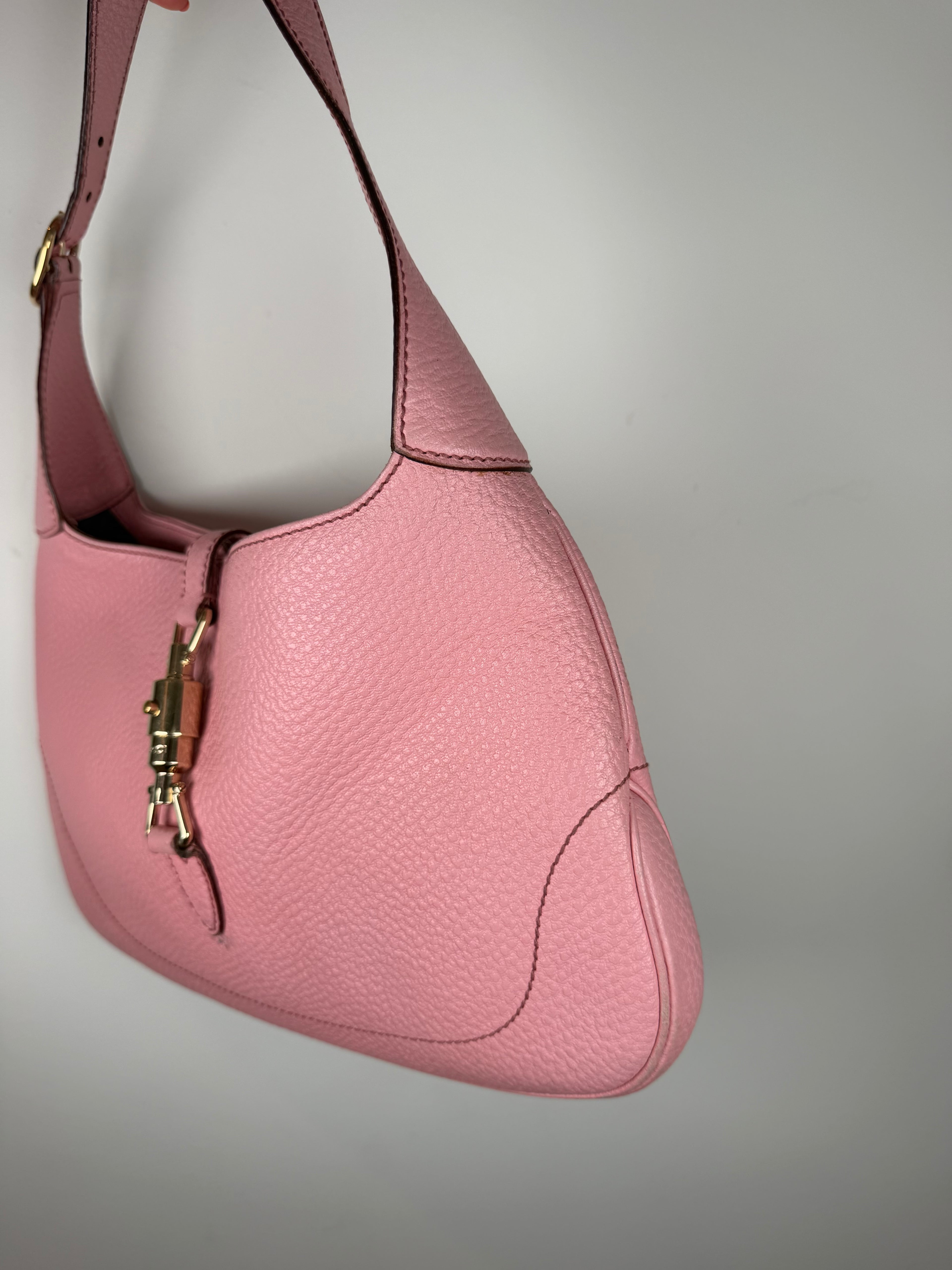 Gucci Piston Lock Pink Jackie Bag