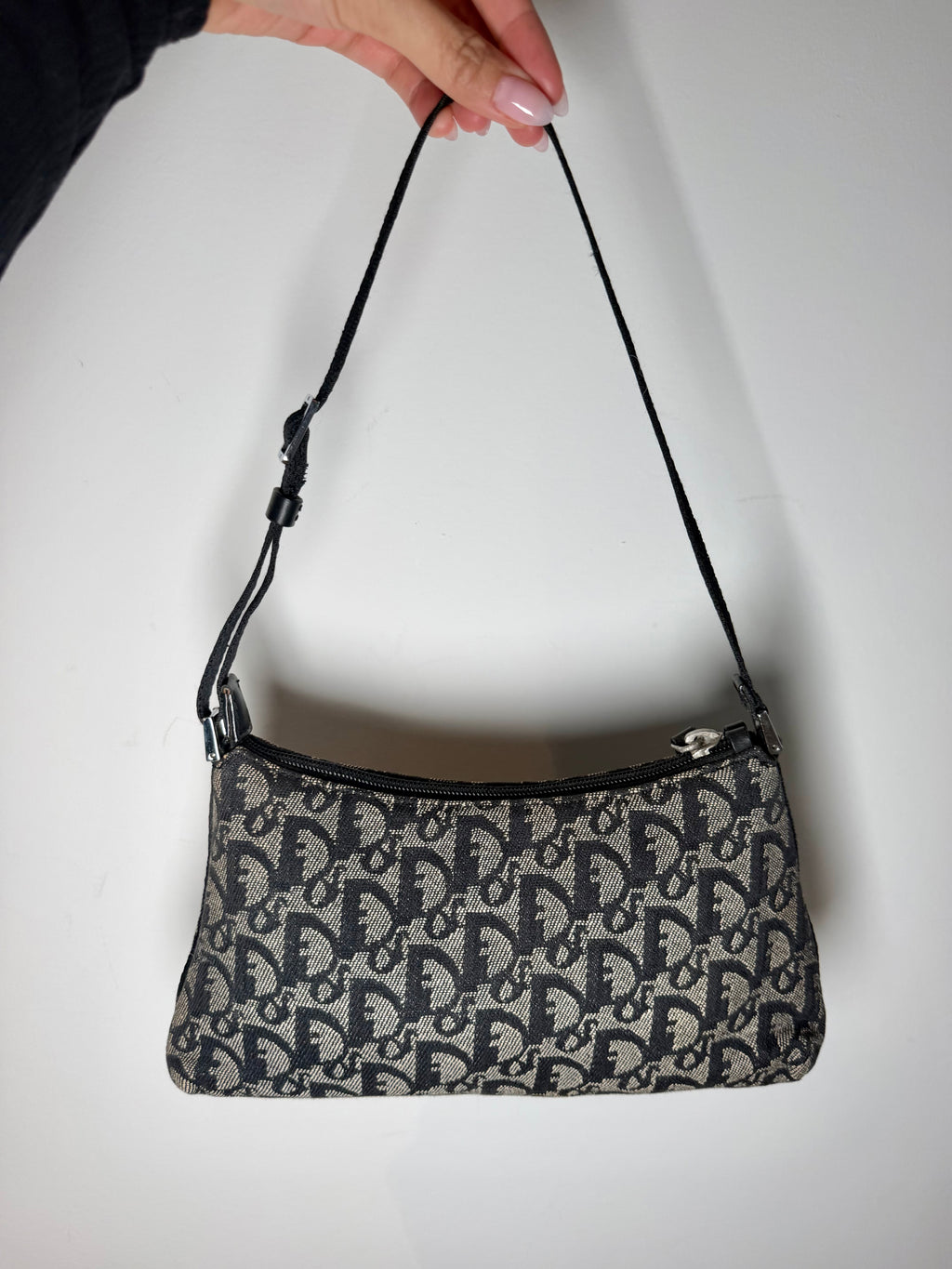 Christian Dior Black Trotter Shoulder Bag