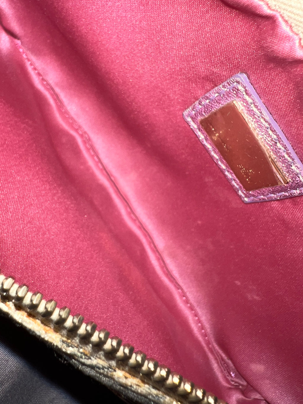 Fendi Zucca Metallic Limited Edition Charm Shoulder Bag