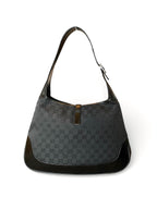 Gucci Jackie Black Monogram Shoulder Bag