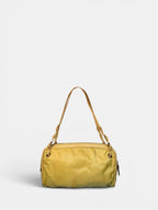 Prada Nylon Yellow Shoulder Bag