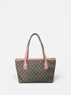 Gucci Monogram Pink Patent Tote Bag
