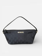 Gucci Black GG Boat Pochette Bag