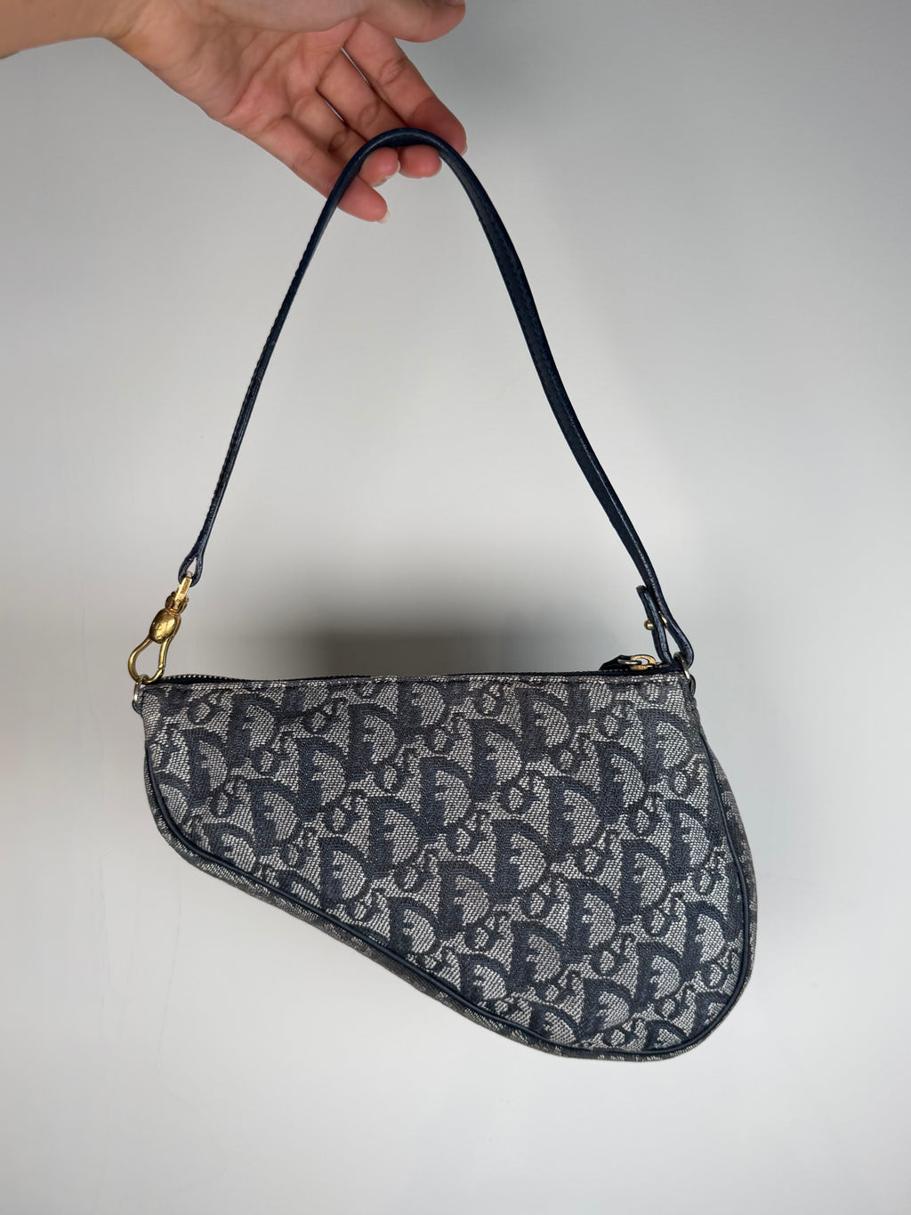 Christian Dior Trotter Monogram Saddle Pochette Bag