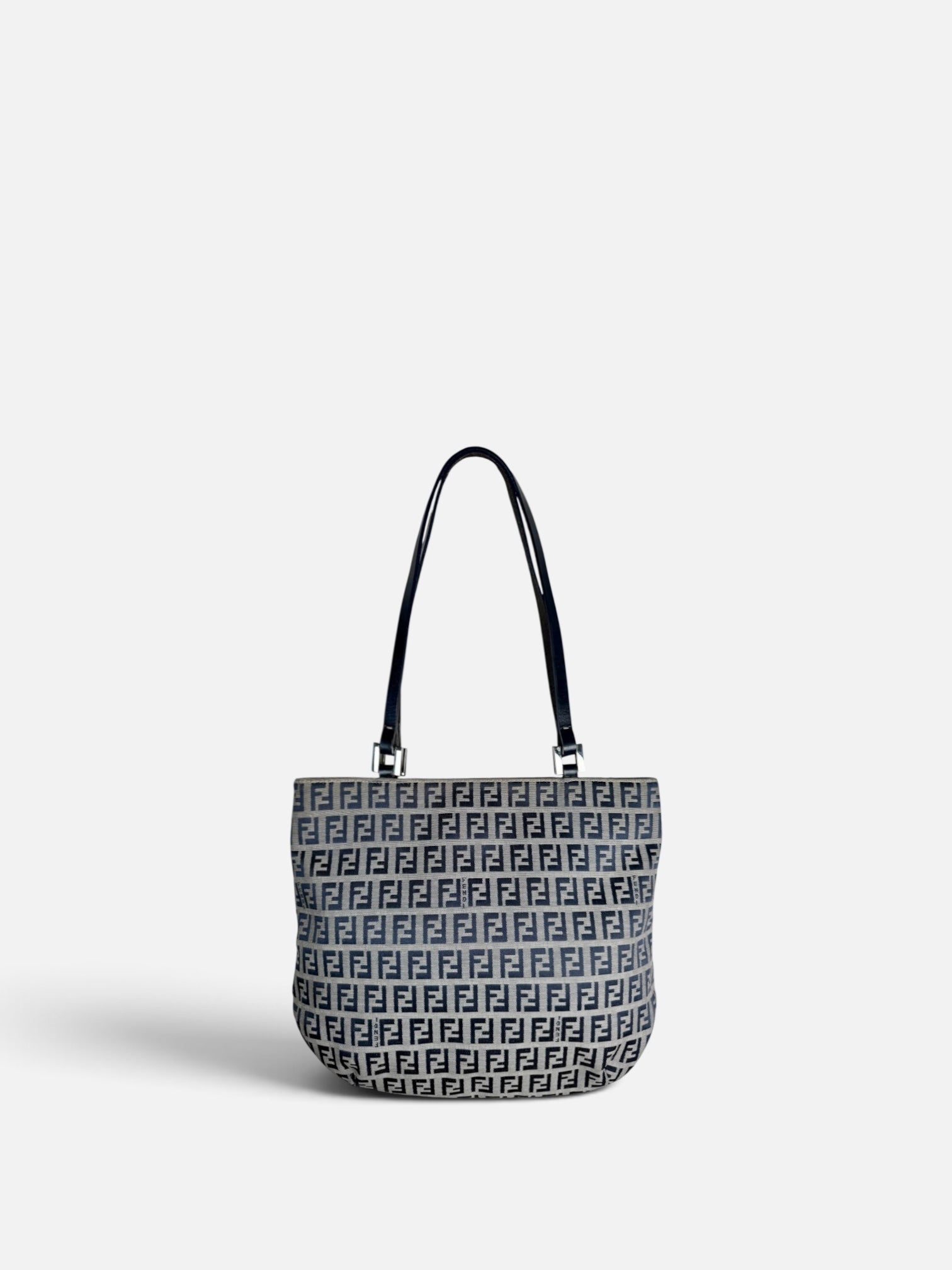 Fendi Zucca Navy Mini Tote Bag