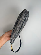 Christian Dior Trotter Monogram Saddle Pochette Bag