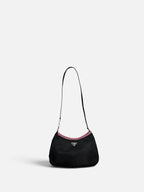 Prada Black Cleo Nylon Shoulder Bag