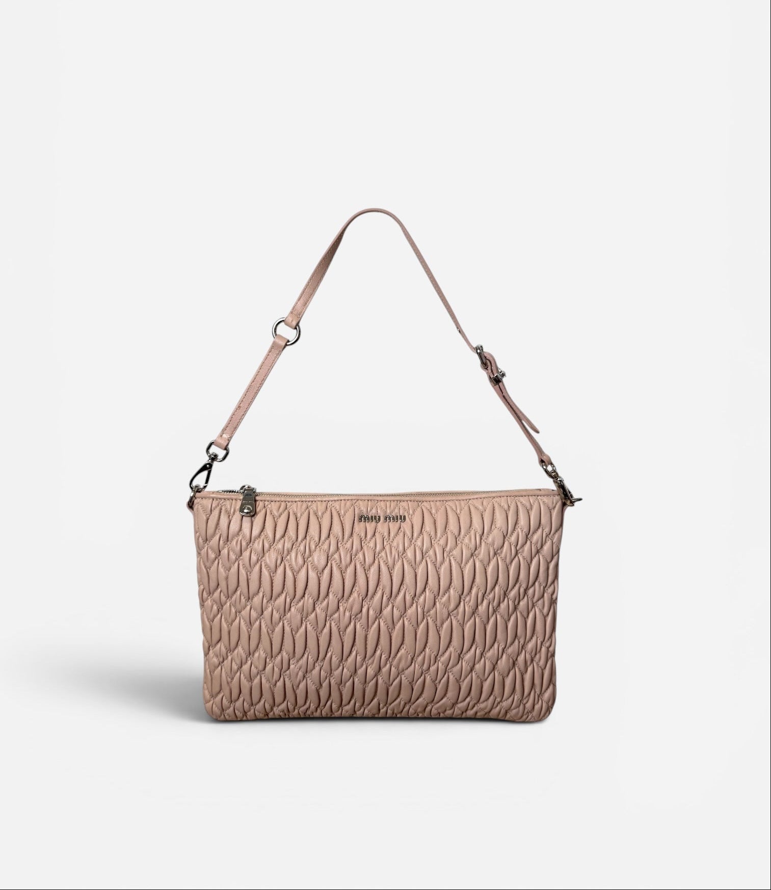 Miu Miu Matelasse Lambskin Shoulder Bag