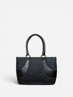 Gucci Black Monogram Leather Tote