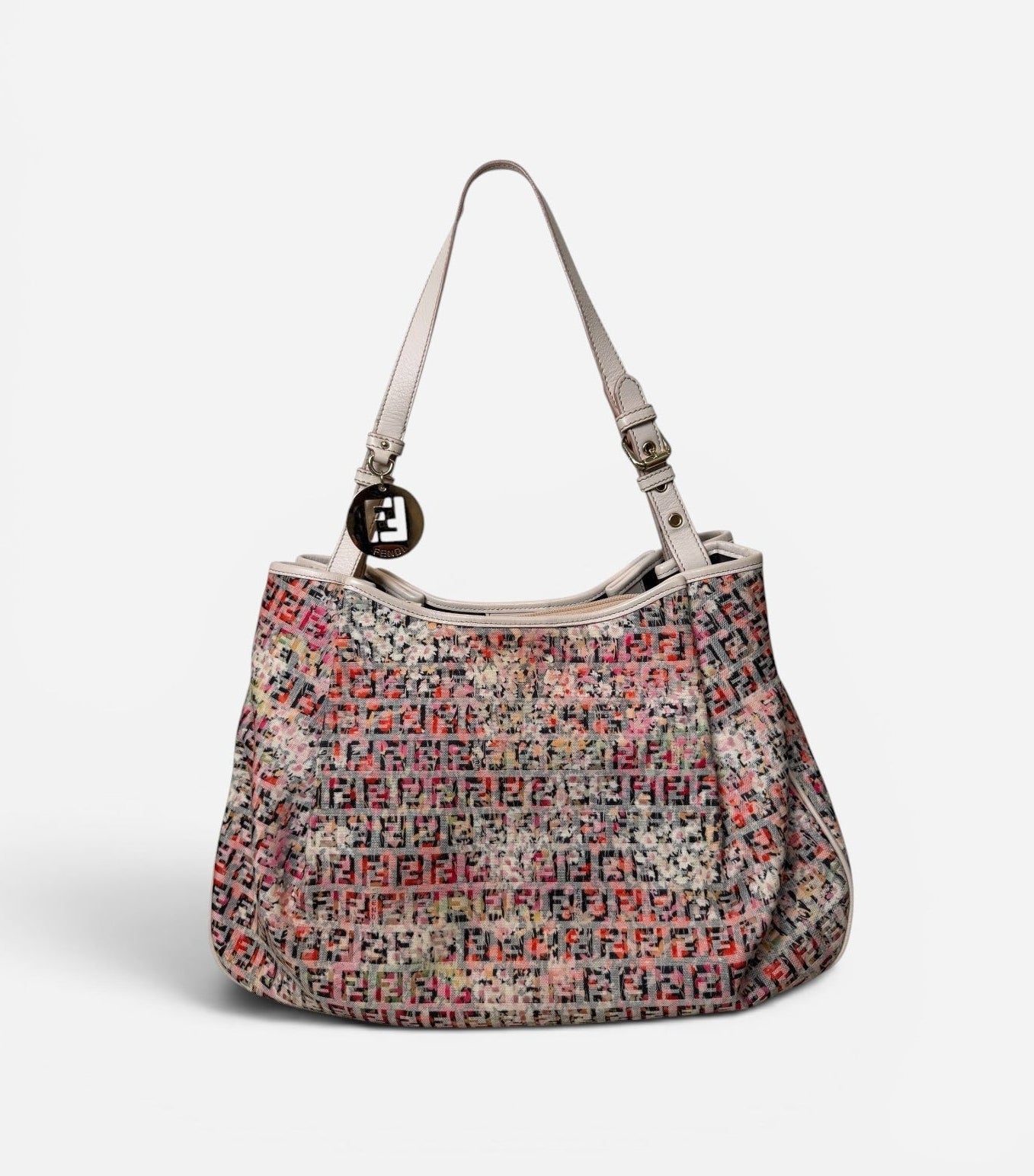 Fendi Zucca Floral Charm Tote Bag – selected good