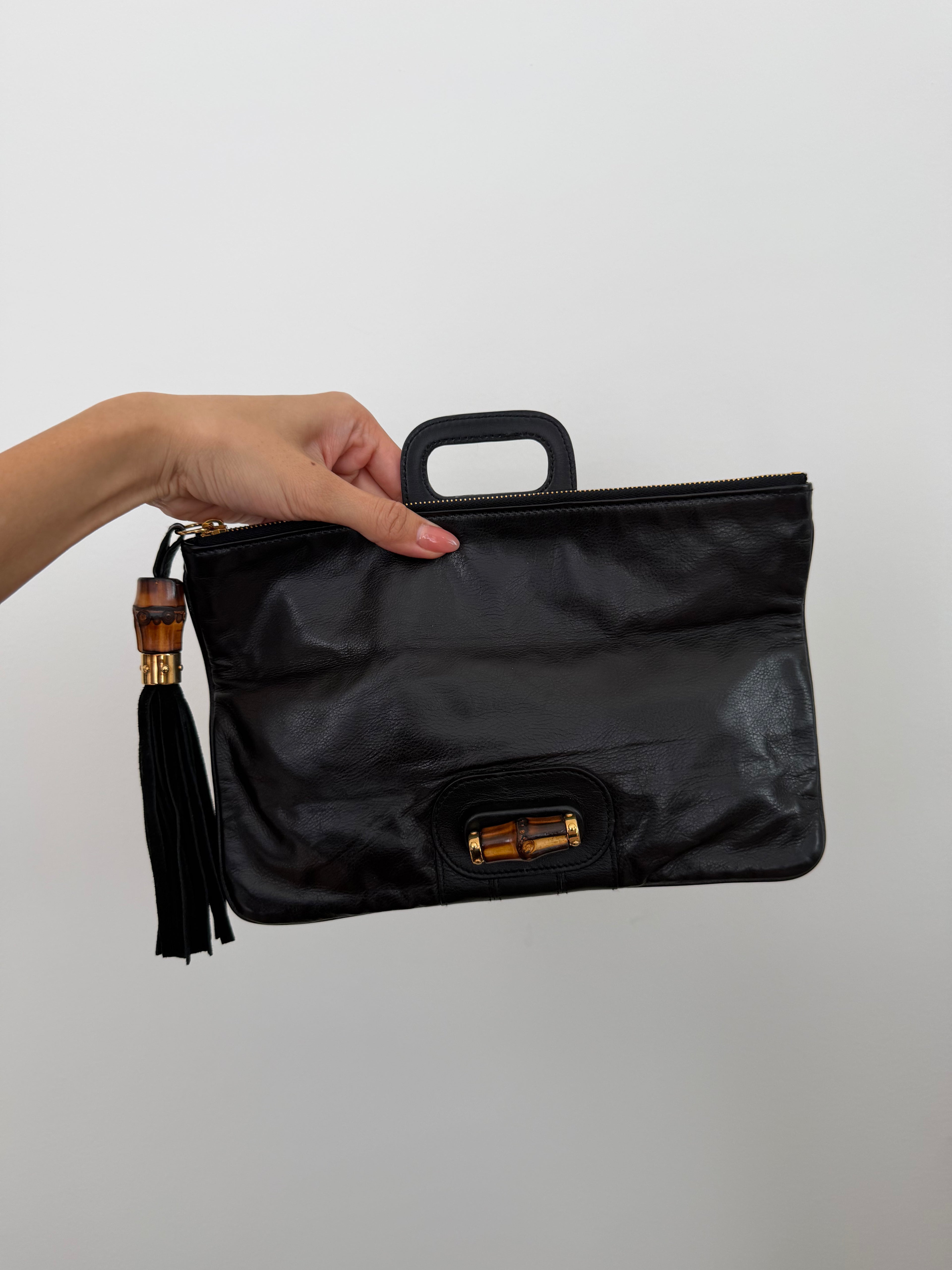 Gucci Tom Ford Bamboo Lucy Clutch