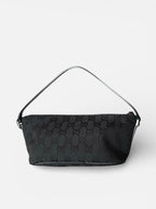 Gucci Black GG Boat Pochette Bag