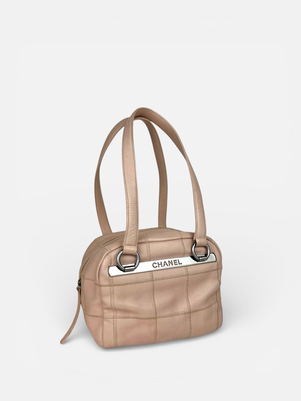 Chanel Caviar Dusty Pink Leather Shoulder Bag