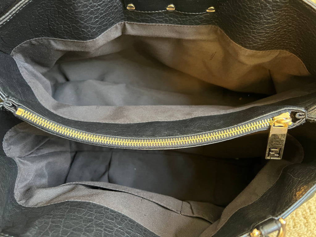 Fendi Mia Leather Shoulder Tote Bag